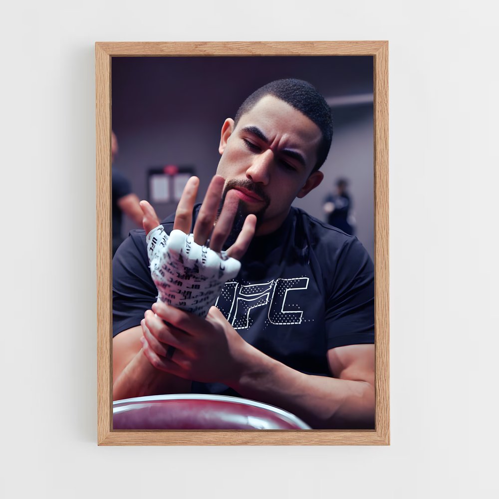 Poster Robert de whittaker – affiche MMA (vue 4)